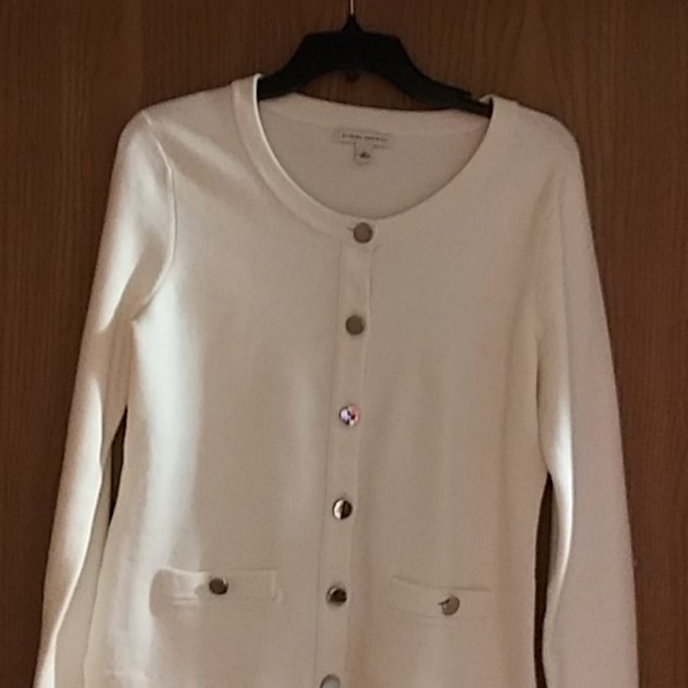Cream color button up long sleeve top